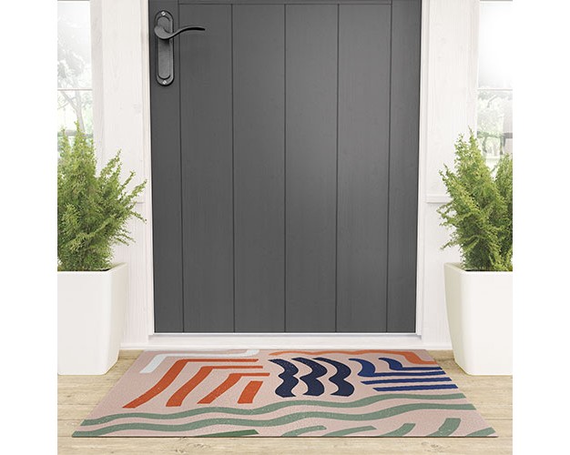 Nick Quintero Arid Contour Looped Vinyl Welcome Mat Society6