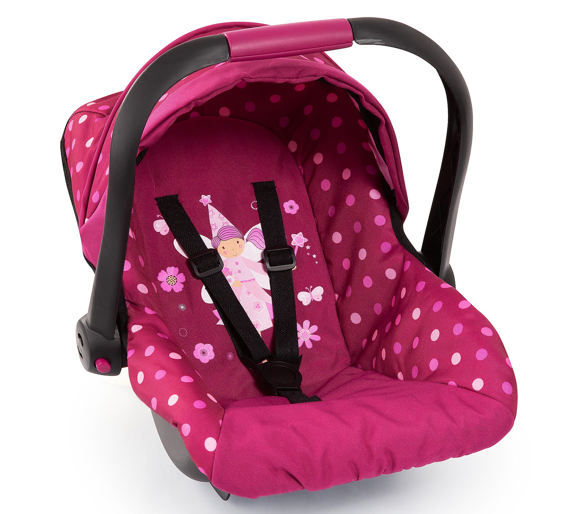 Baby Doll Deluxe Car Seat with Canopy Polka Dot s