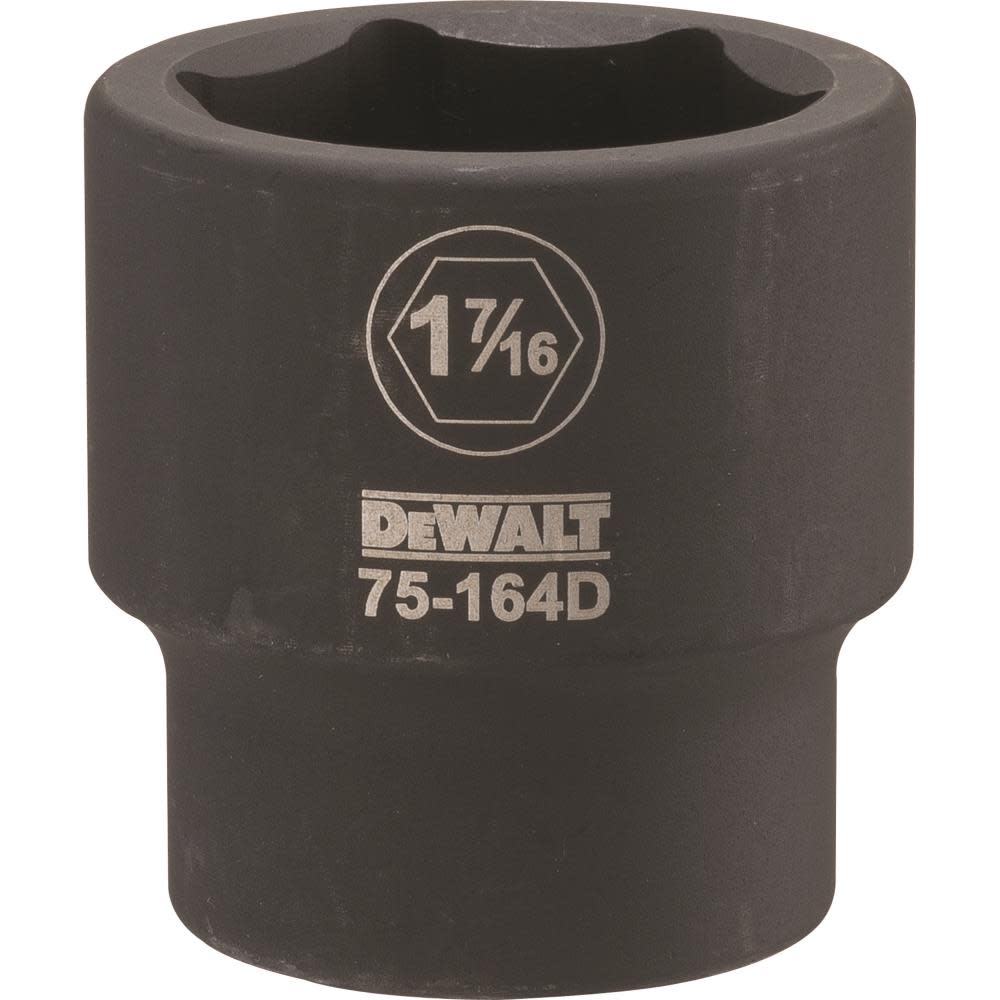 DW 3/4 Drive X 1-7/16 6PT Standard Impact Socket DWMT75164OSP from DW