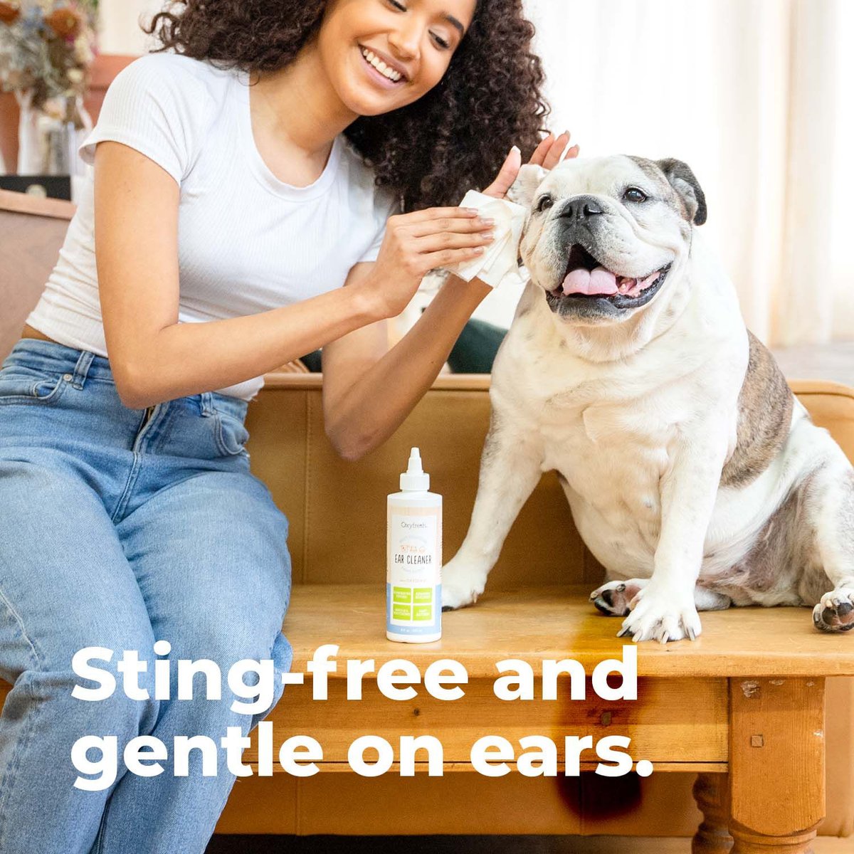 Oxyfresh Advanced Sensitive and Sting Free Cat and Dog Ear Cleaning Solution