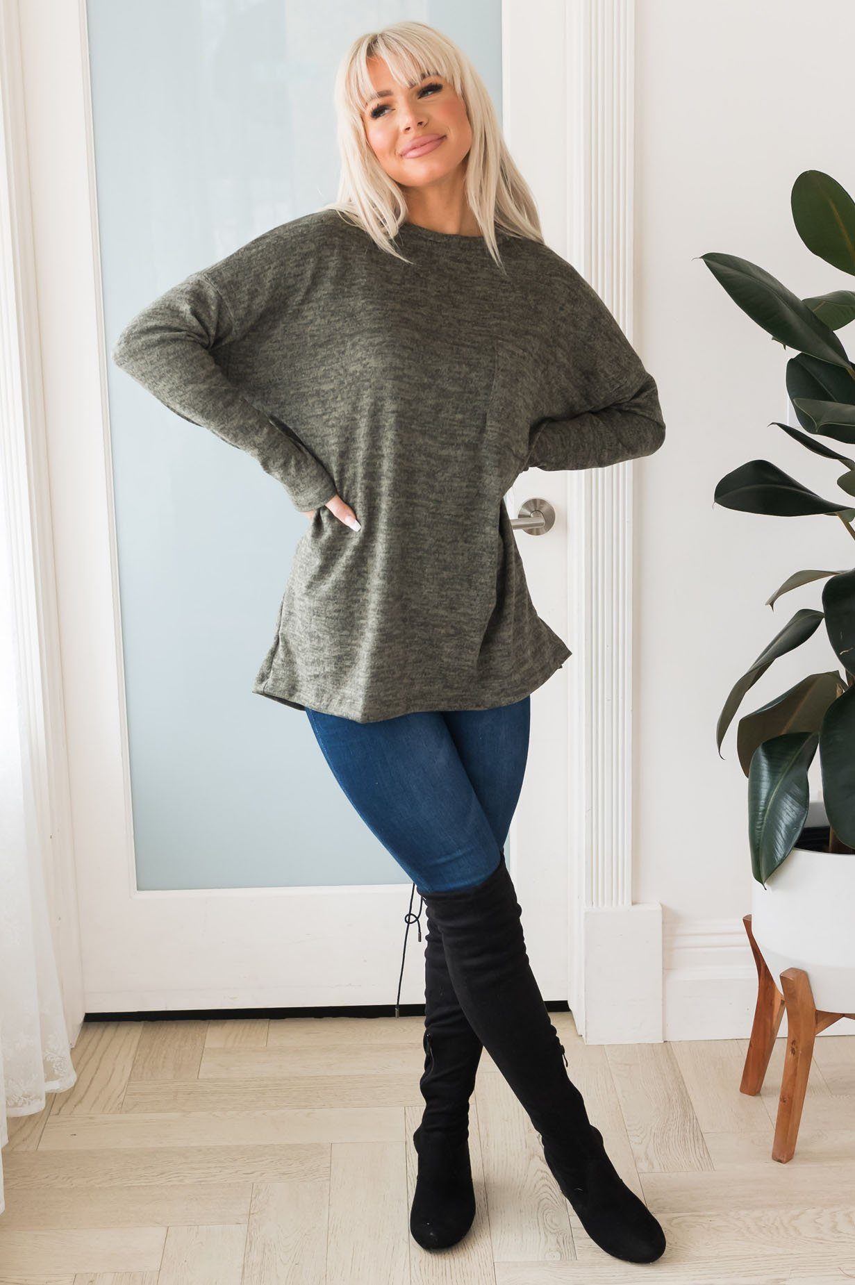 Nothing But Cozy Modest Blouse