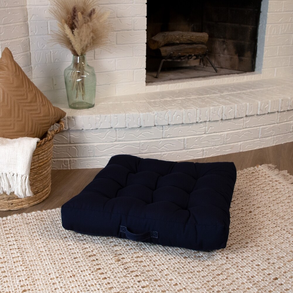 Humble + Haute Sunbrella Square Tufted Floor Pillow with Handle