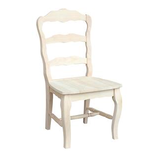 International Concepts Versailles Unfinished Wood Side Chair (Set of 2) C-920P