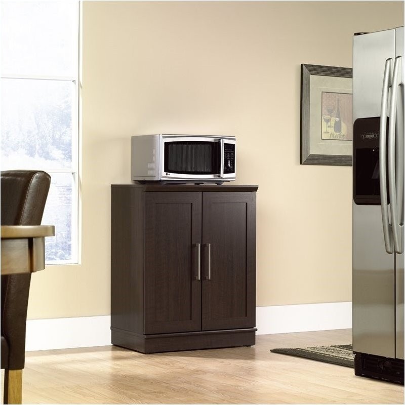 Pemberly Row Engineered Wood Base Storage Cabinet in Dakota Oak   Transitional   Accent Chests And Cabinets   by Homesquare  Houzz