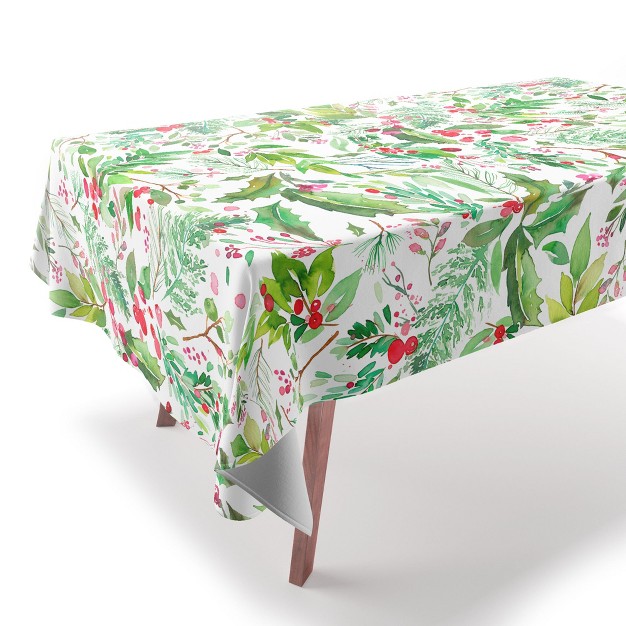 Ninola Design Christmas Nature Botanical Tablecloth deny Designs