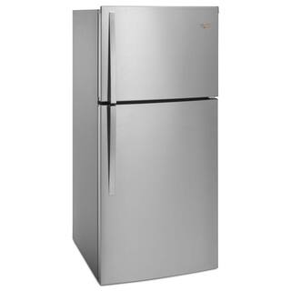 Whirlpool 19.2 cu. ft. Top Freezer Refrigerator in Monochromatic Stainless Steel WRT519SZDM