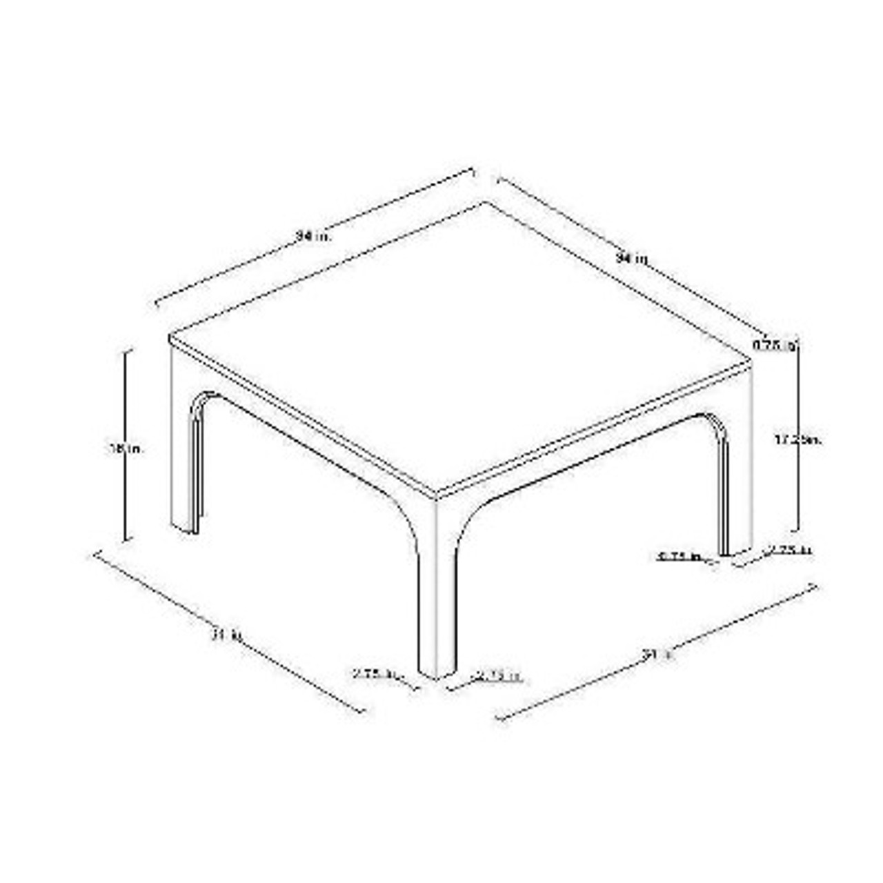 Thetford Coffee Table Gray - Threshold™ designed with Studio McGee