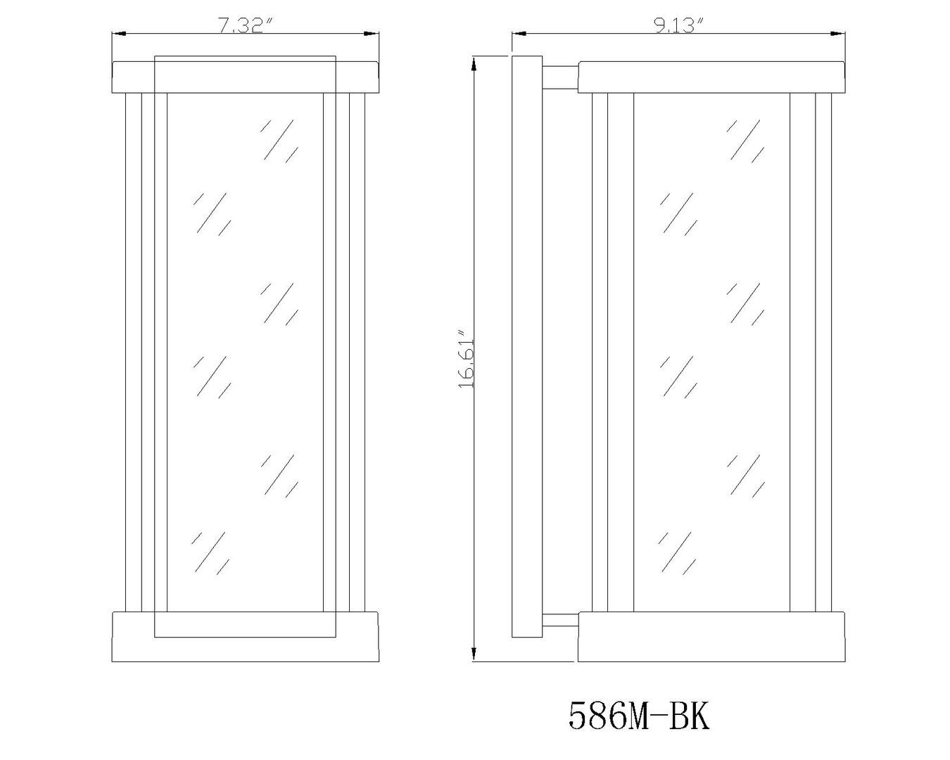 Z-Lite 586MBK