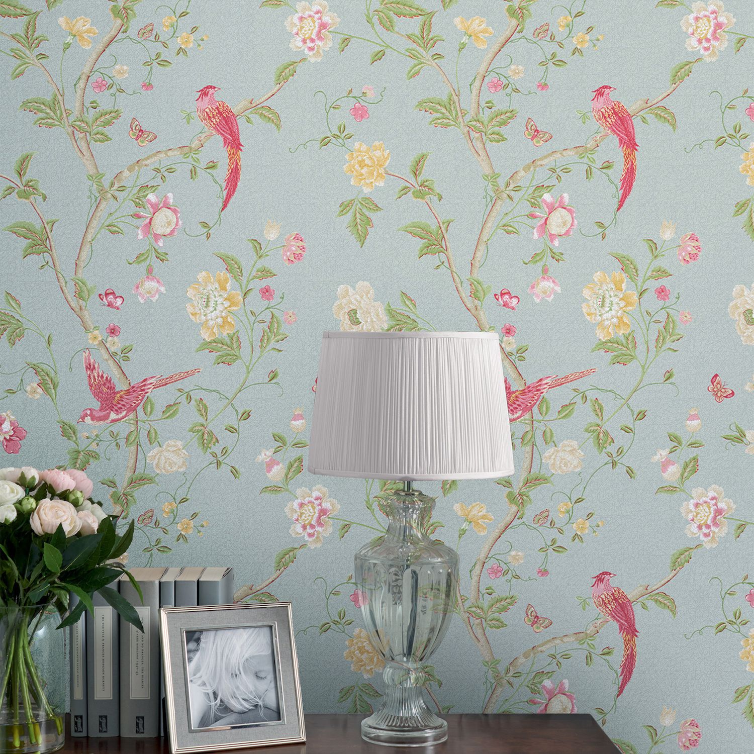 Laura Ashley Summer Palace Peony Wallpaper