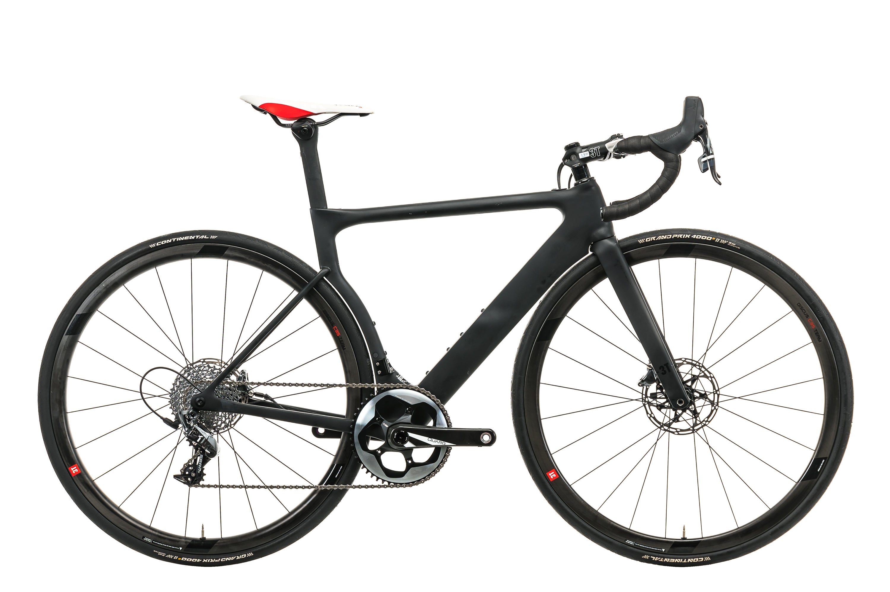 3T Strada Due TEAM Stealth Force 1x Road Bike - 2020, Small