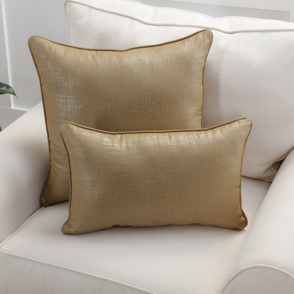 Pillow Perfect Alchemy Linen Copper Throw Pillow