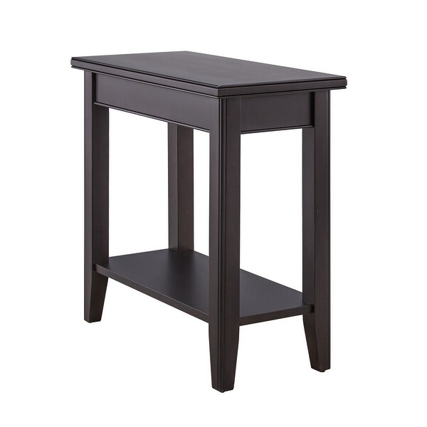 Leick Home Laurent Narrow End Table with Shelf