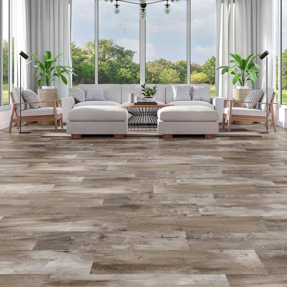 Lifeproof Caledon River Shiplap 12 MIL x 8.7 in. W x 48 in. L Click Lock Waterproof Luxury Vinyl Plank Flooring (20.1 sqftcase) I236618L