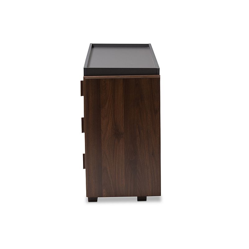 Baxton Studio Rikke Charcoal Dresser