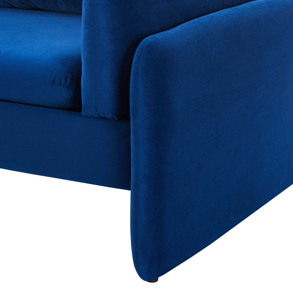 Indicate Performance Velvet Sofa   Contemporary   Sofas   by House Bound  Houzz