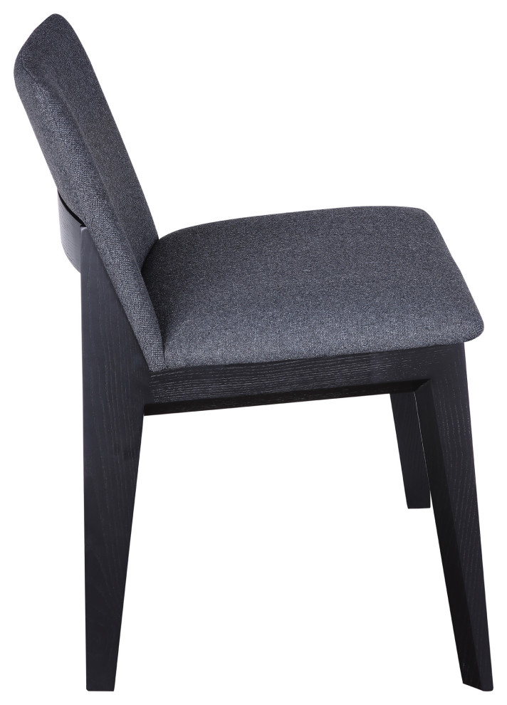 Mid   Century Modern Deco Ash Dining Chair Charcoal   M2   Grey   Transitional   Dining Chairs   by First of a Kind USA Inc  Houzz