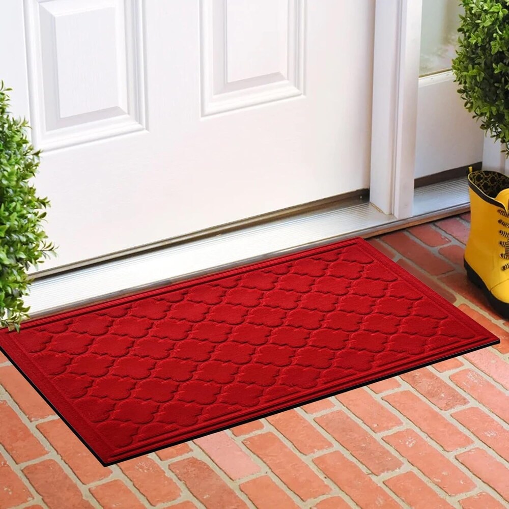 A1HC New  Weather Superior Dirt and Moisture Absorbing Polypropylene Door Mat with Non Slip Backing for Inside Outside Use