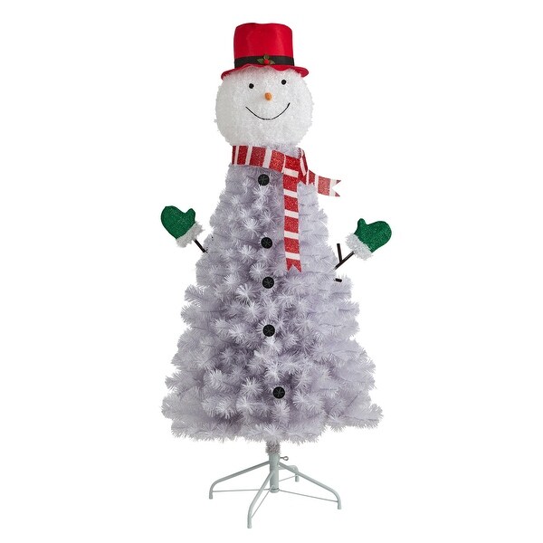 5' Snowman Christmas Tree with 408 Bendable Branches