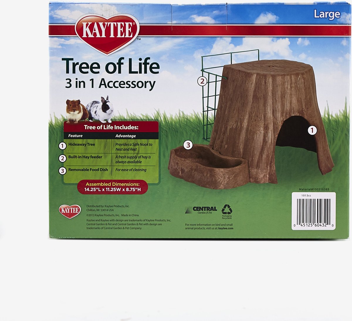 Kaytee Tree of Life 3-in-1 Small Pet Habitat Accessory