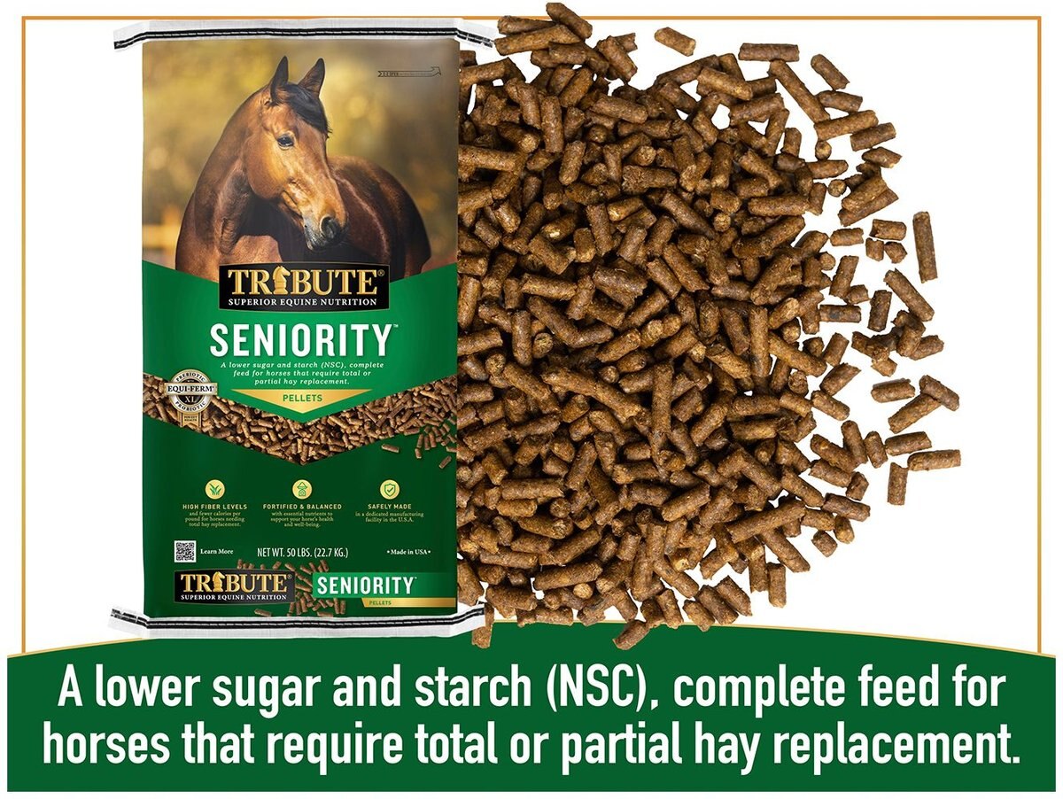 Tribute Equine Nutrition Seniority Pellet Low-NSC Horse Feed