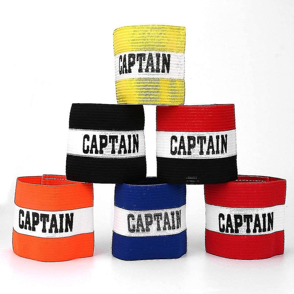 6 Pcs Football Captains Armband For Adult And Youth，six Colours Football Band Soccer Captain's Armba