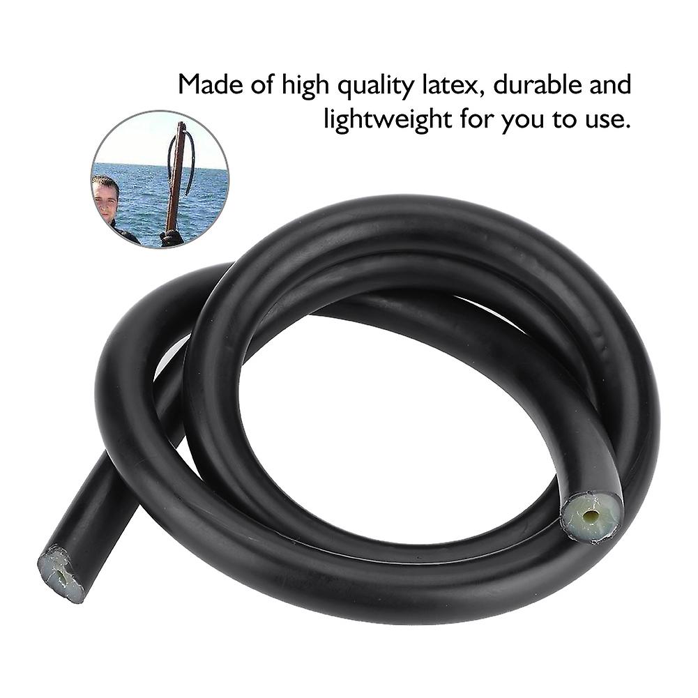 3*16mm Black Speargun Band Sling Rubber Diving Tube Natural Latex Tubing (80cm)