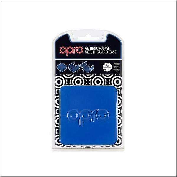 Opro gen 4 anti-microbial mouth guard case  blue