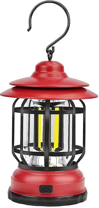 Retro Camping Lantern Waterproof Vintage Hanging Light Portable Mini Camping Light With Hook