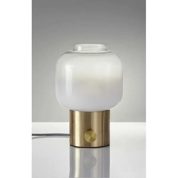 Mod Pod Brass Glass Table Lamp - 8 x 8 x 12