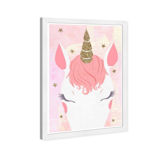 X 21 quot Pastel Unicorn Vibes Fantasy And Sci fi Framed Art Print Wynwood Studio