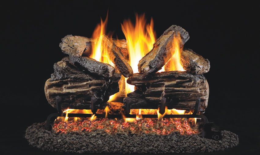 Real Fyre Charred Split 16- 36 Gas Log/Burner Kit