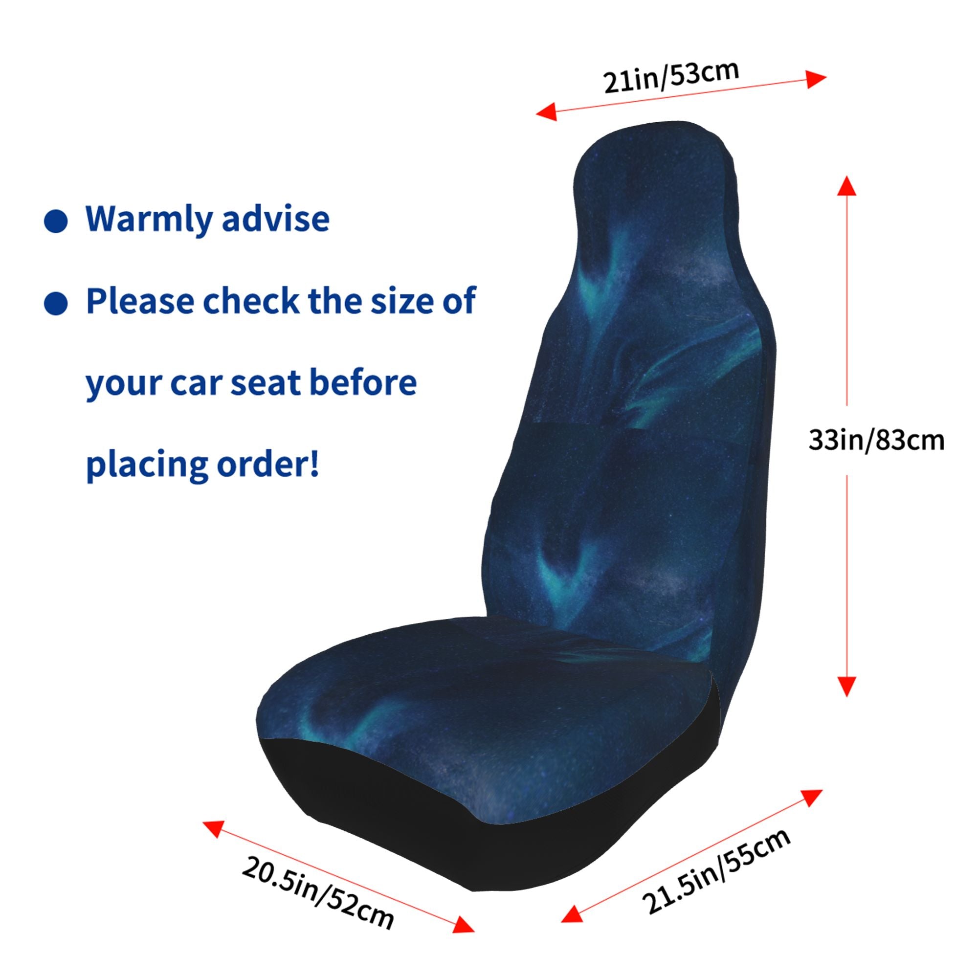 ZICANCN Car Seat Covers Front Seats Only，Mysterious Galaxy Automotive Seat Covers Protectors for Cars Trucks Suv 2 Pack