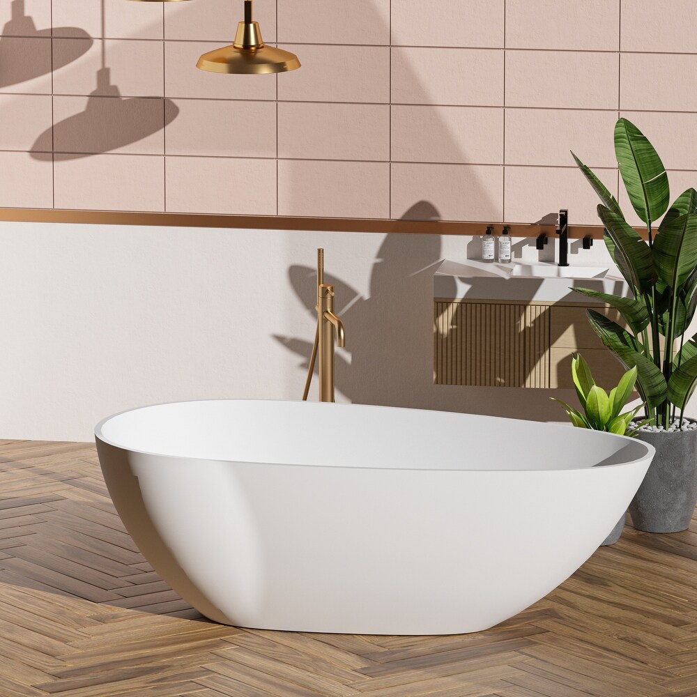 CLOVIS Solid Surface Freestanding Bathtub 67\