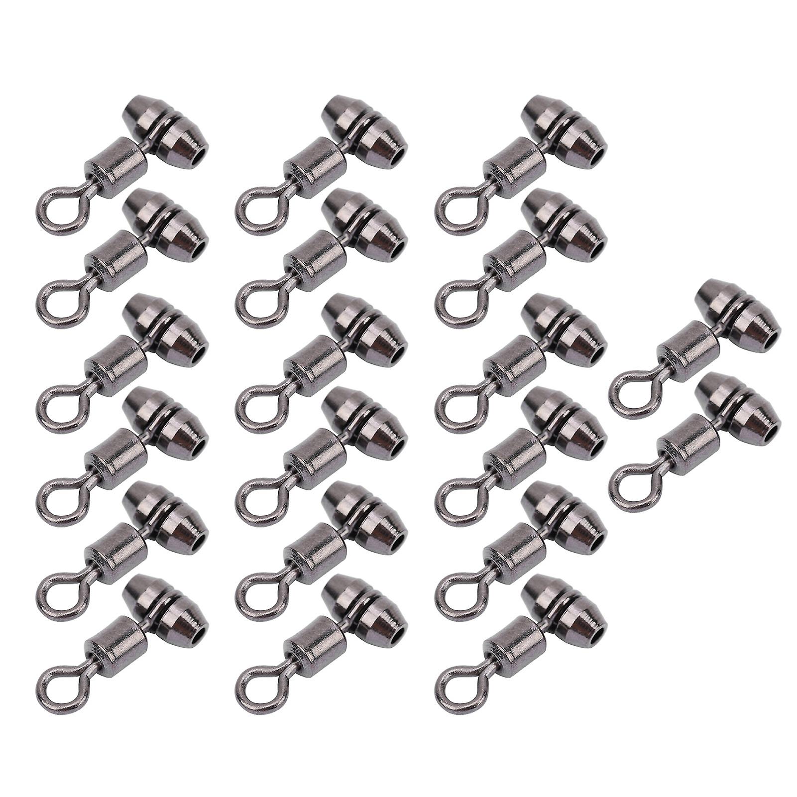 20pcs Copper Enhanced Version European Type Swivel Hook Gear Connector Fishing Equipments