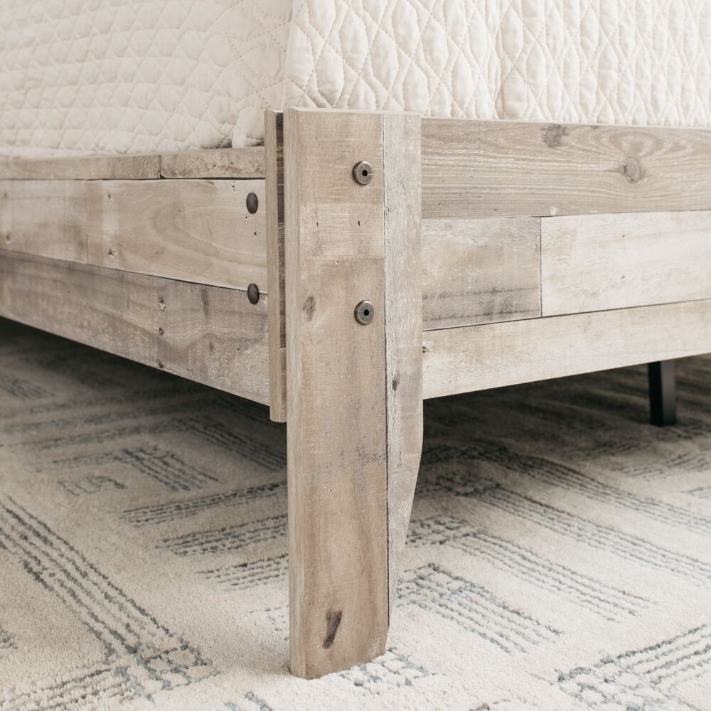 Signature Design by Ashley Neilsville Weathered Woodgrain Platform Bed