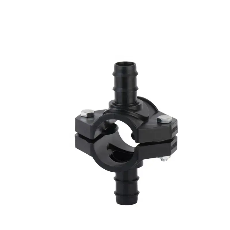 pipe fitting water supply Irrigation clamp saddle male saddle Plastic PVC PP HDPE Clamp Saddle