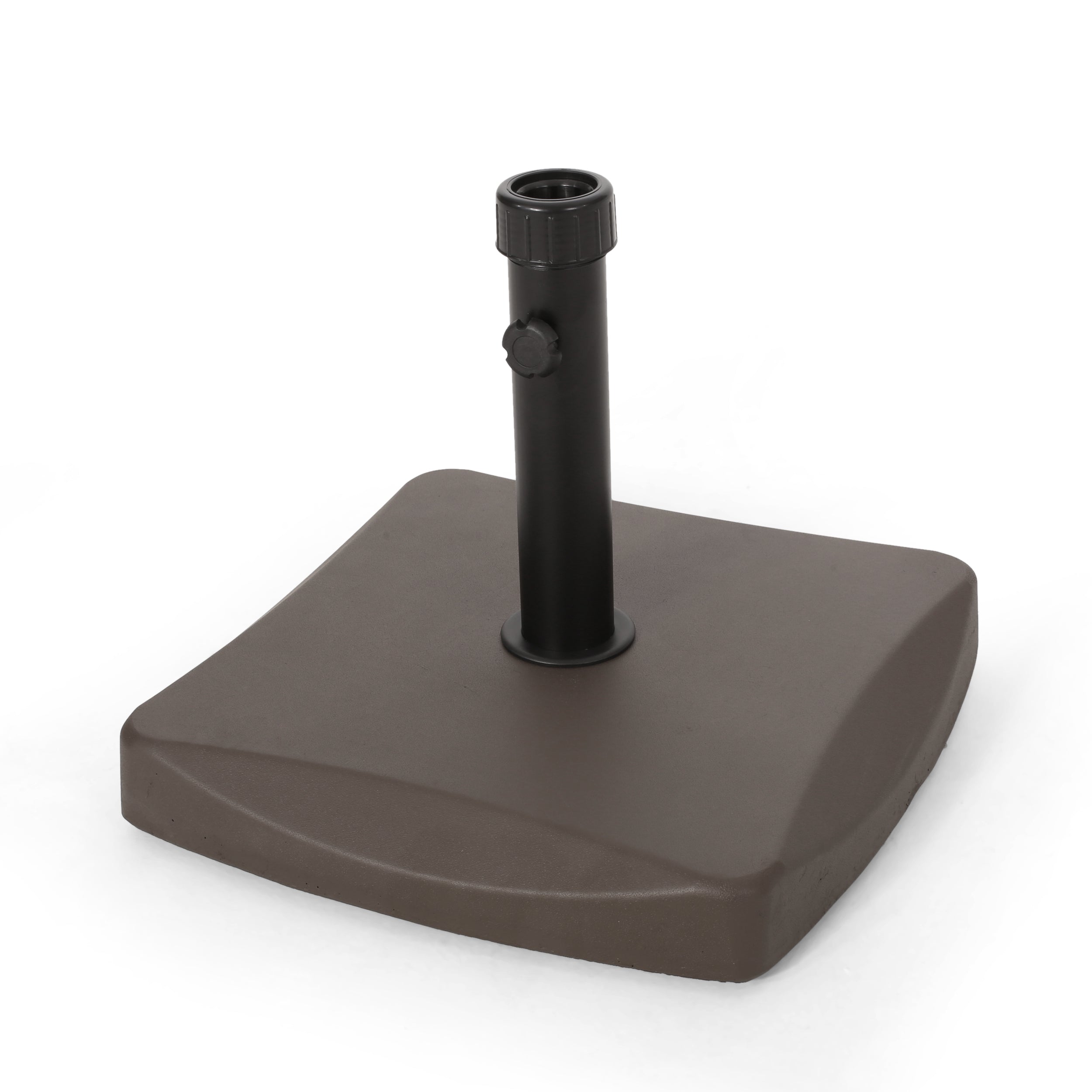 Bossier Square Brown Concrete Iron Umbrella Base