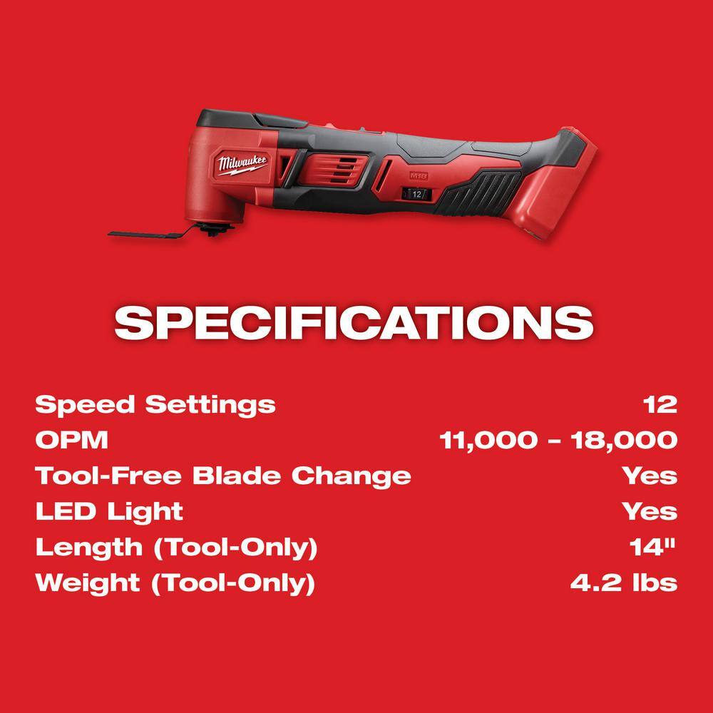 MW M18 18-Volt Lithium-Ion Cordless Short Throw Press Tool KitViega Pure Flow Jaws M18 Oscillating Multi Tool 2674-22P-2626-20