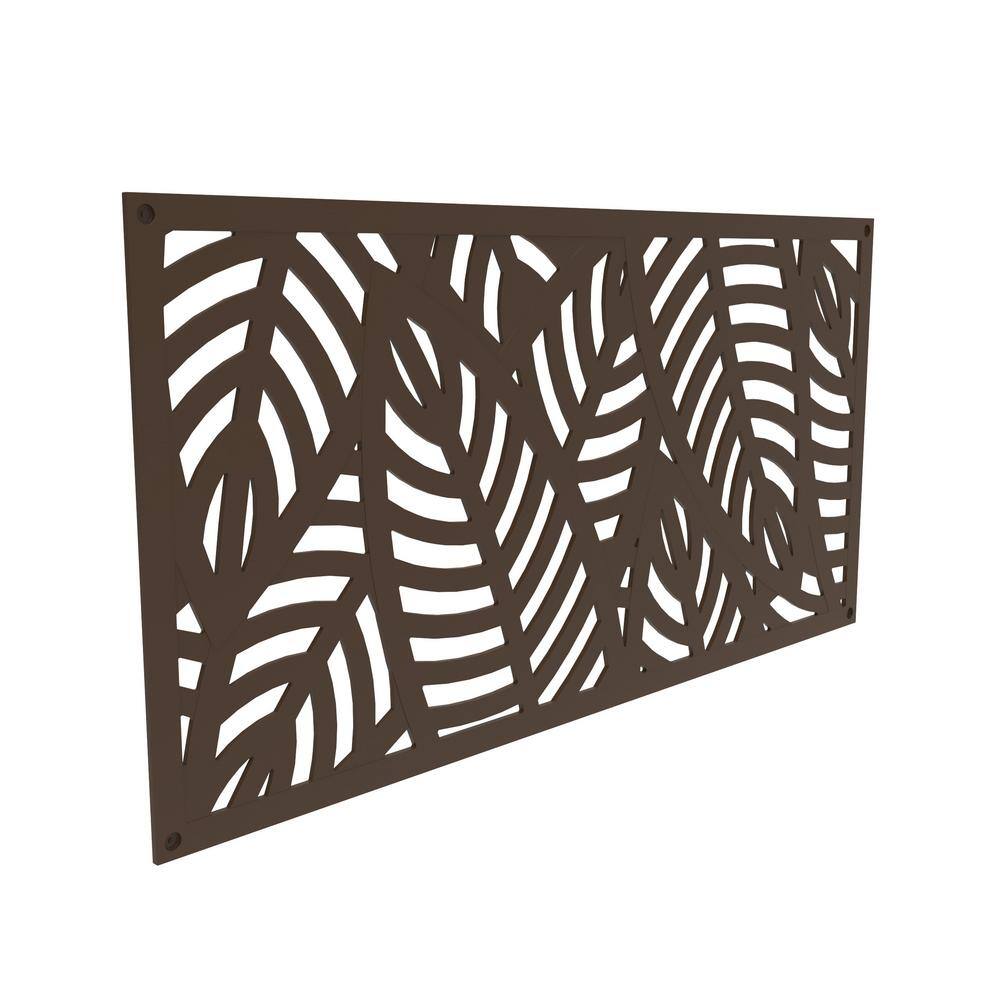 Barrette Outdoor Living 2 ft. x 4 ft. Sanibel Umber Polypropylene Decorative Screen Panel 73050359