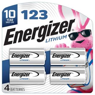 Energizer 123 Lithium Batteries (4-Pack) 3V Photo Batteries EL123BP-4