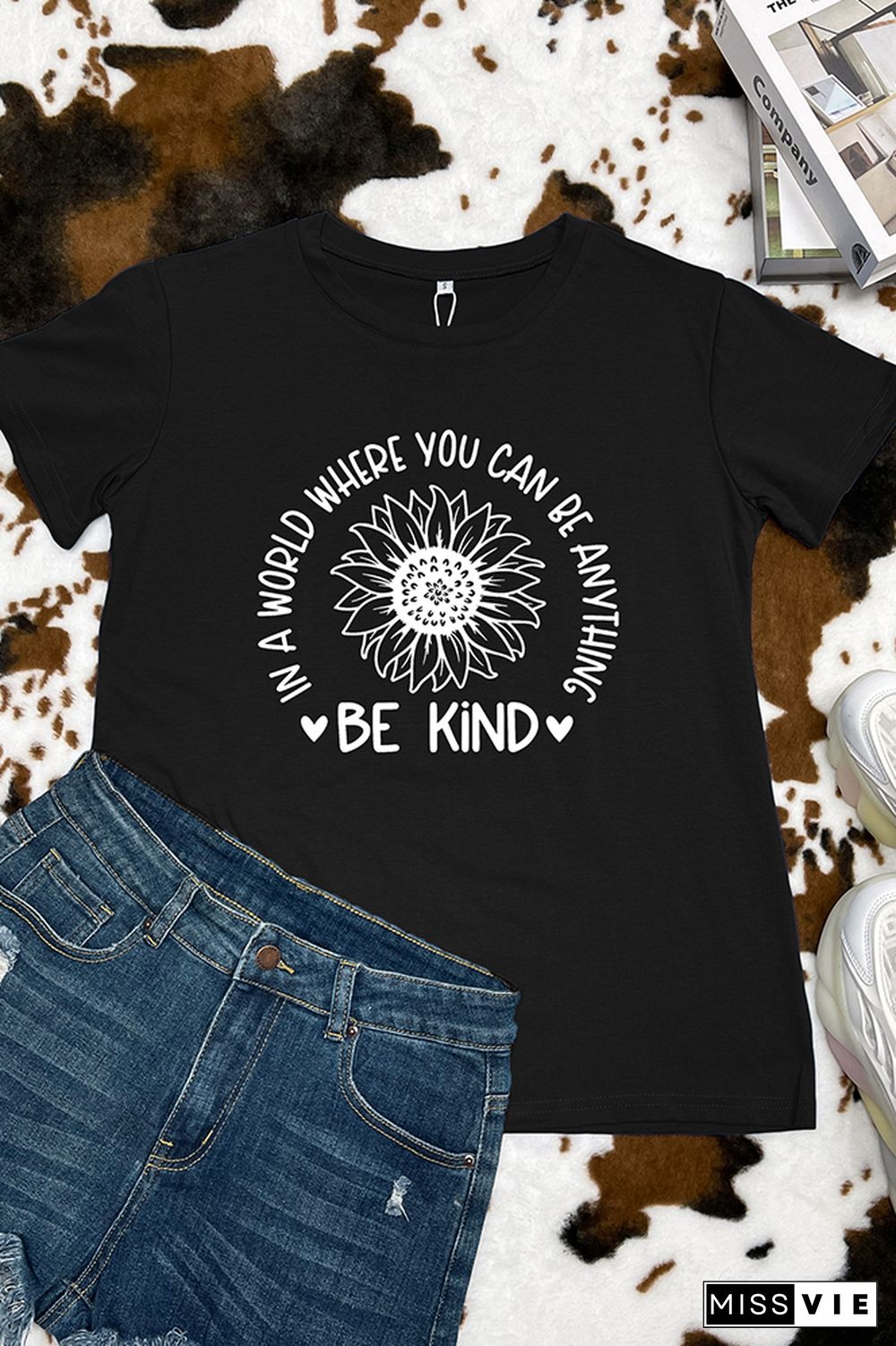 In A World Where You Can BE Anything Be Kind Graphic Tee Wholesale