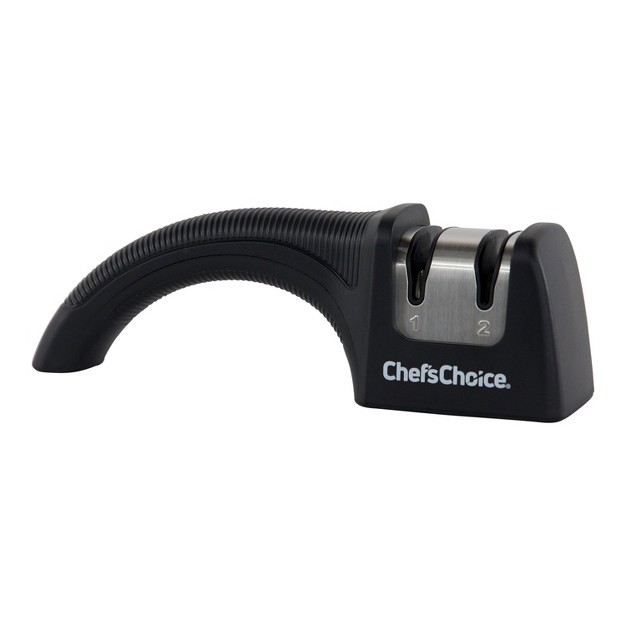 Chef x27 schoice Pronto Commercial Model 465 Diamond Hone Manual Knife Sharpener 2 stage In Black 4650100