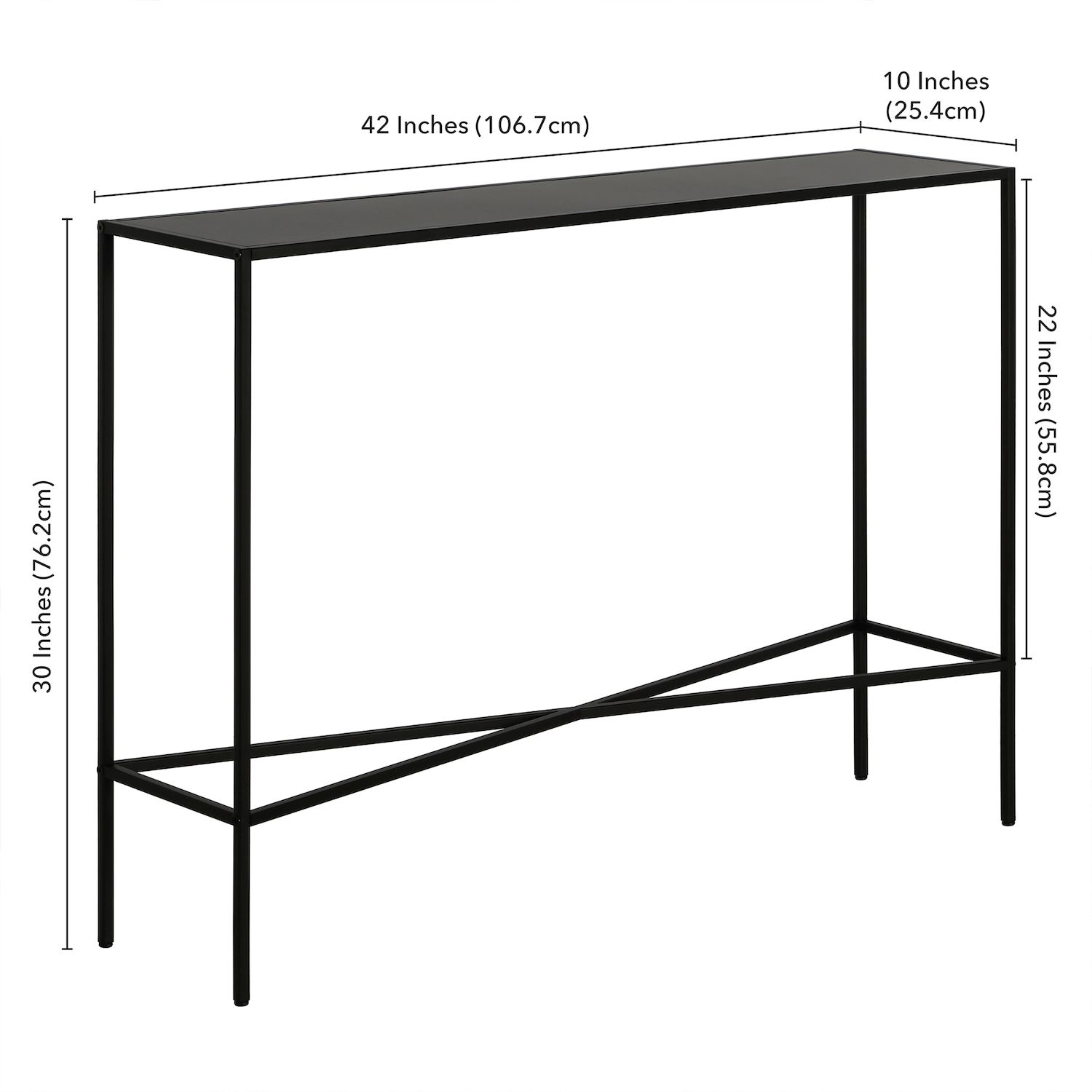 Finley and Sloane Henley Rectangular Console Table