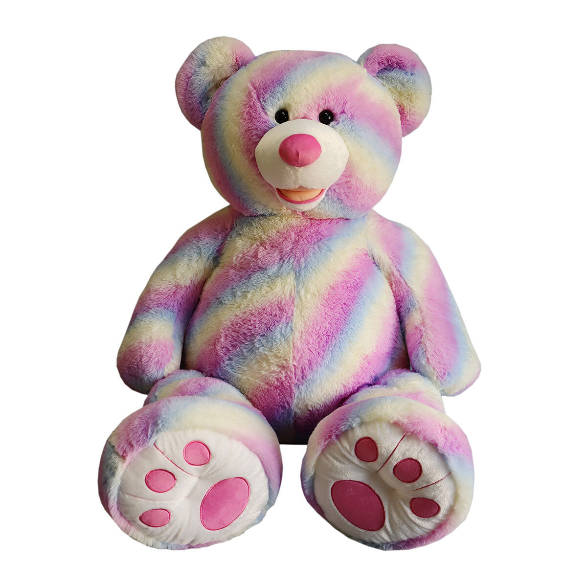 53 Inch (1.3m) Hugfun Plush Rainbow Teddy Bear