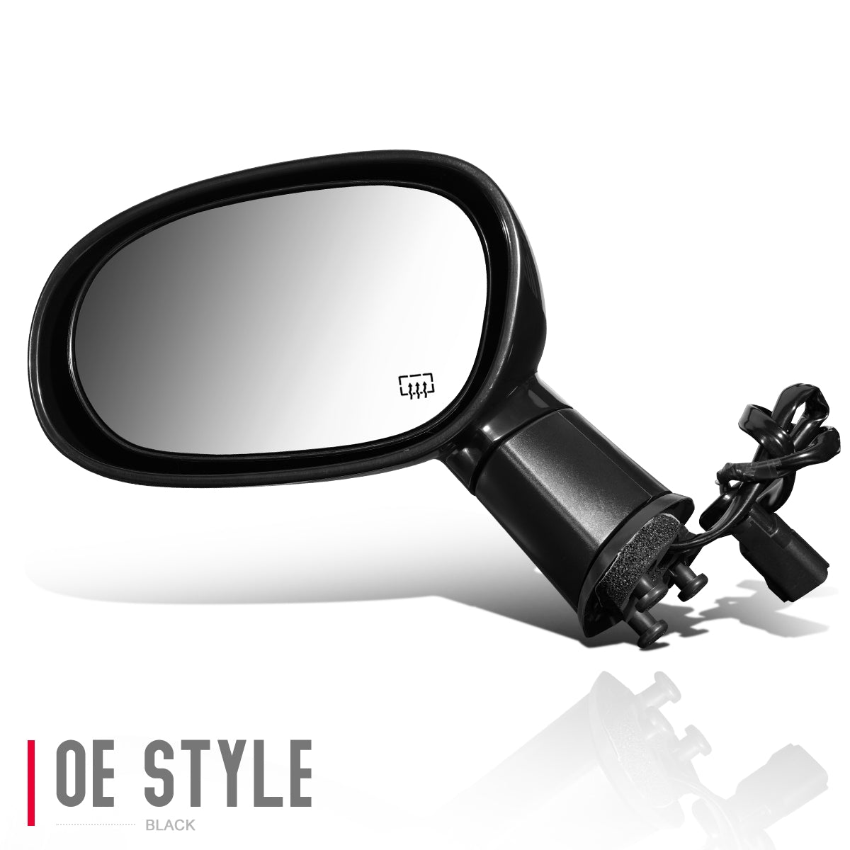 DNA Motoring OEM-MR-CH1320311 For 2008 to 2014 Dodge Challenger OE Style Power Heated Left Side View Door Mirror