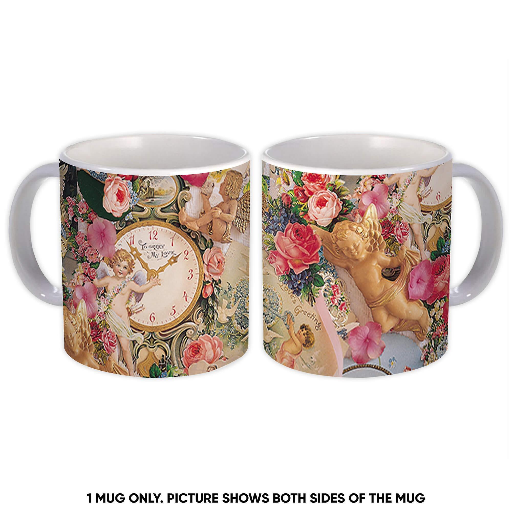 Gift Mug: Love Angels Pattern