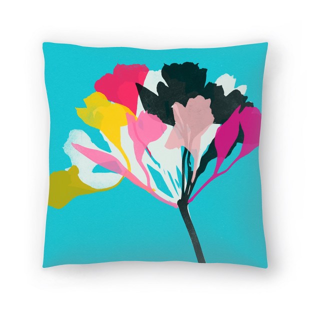 Americanflat Minimalist Botanical Floral Throw Pillow By Garima Dhawan