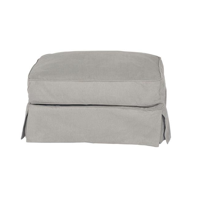 Sunset Trading Horizon Ottoman Slipcover Set Peyton Slate