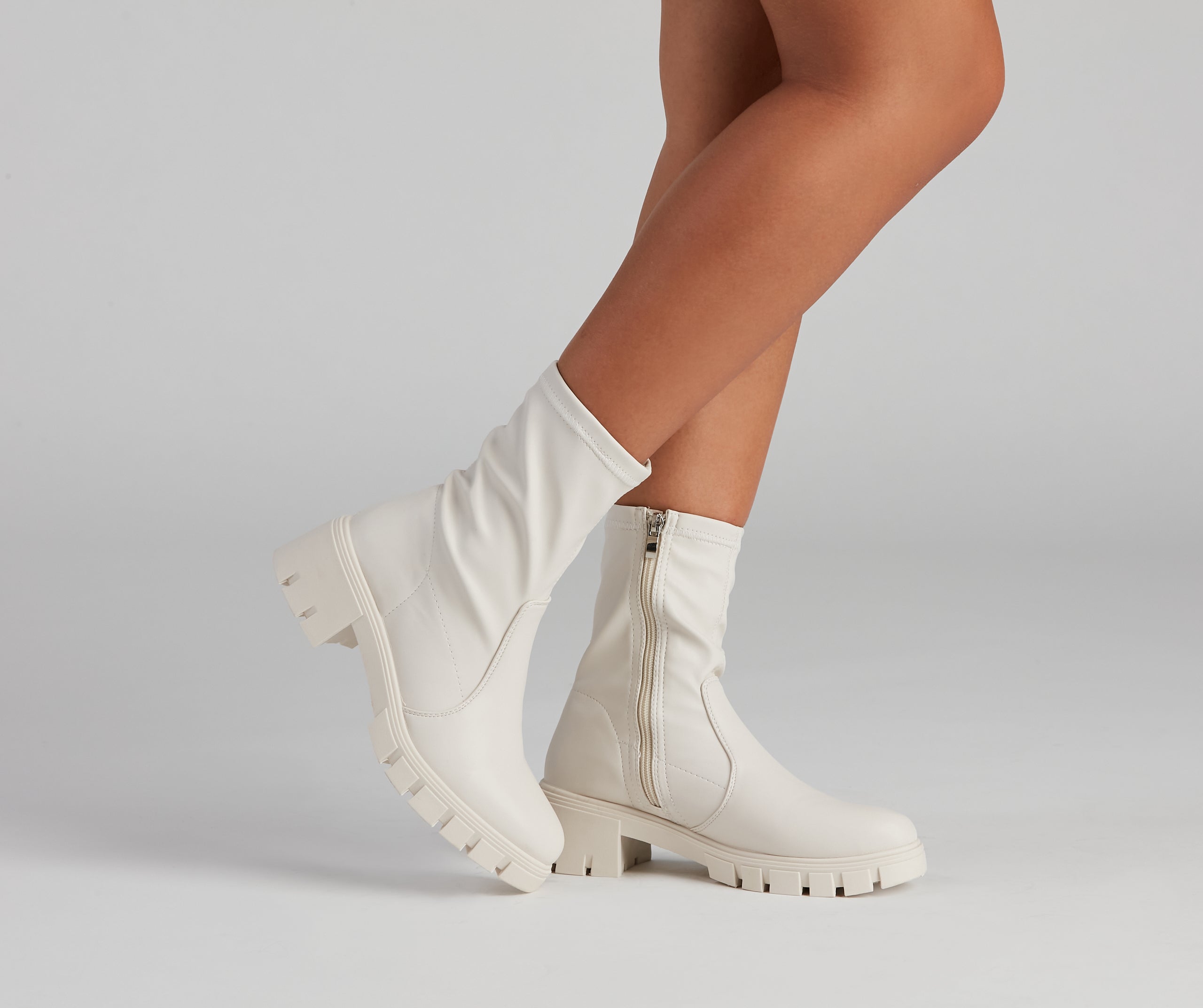 Edgy Kicks Fitted Lug Booties