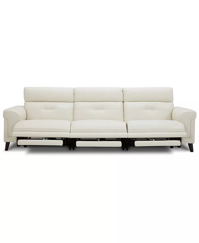 Furniture CLOSEOUT! Jazlo 3-Pc. Leather Sectional with 3 Power Recliners